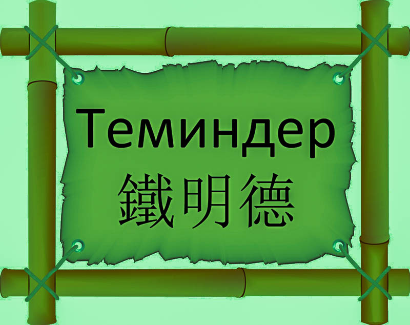 Имя Теминдер по китайски 鐵明德 транслитом Tiě míngdé онлайн узнать FreeHSK